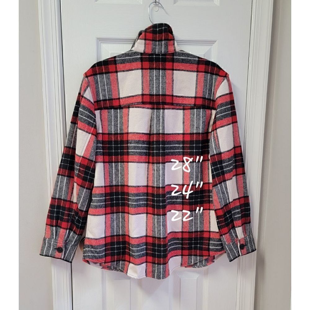 Rails Flannel Wool Blend Shacket L - Picture 3 of 9